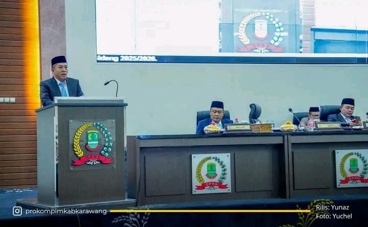 DPRD Karawang Gelar Paripurna Pengumuman Masa Reses I Tahun Sidang 2025–2026