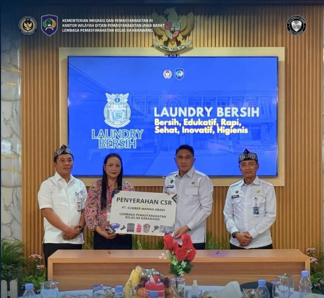Perkuat Pembinaan, Lapas Karawang Hadirkan Laundry Modern Didukung CSR Perusahaan