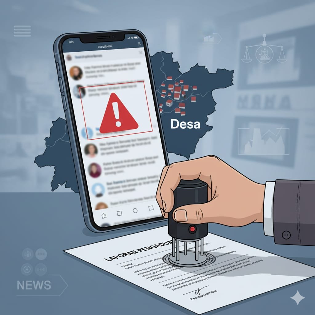 Viral Postingan Soal Aset Desa, Nunung Nurjaman Dipolisikan di Polres Subang