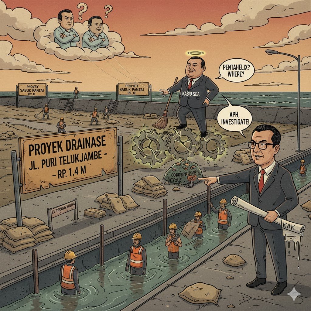 Askun Kritik Proyek Drainase Asal Jadi, Sindir Kabid SDA dan Desak APH Turun Tangan