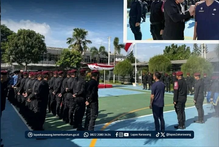Jelang Natal dan Tahun Baru 2026, Lapas Karawang Gelar Apel Siaga Perkuat Kesiapsiagaan Petugas