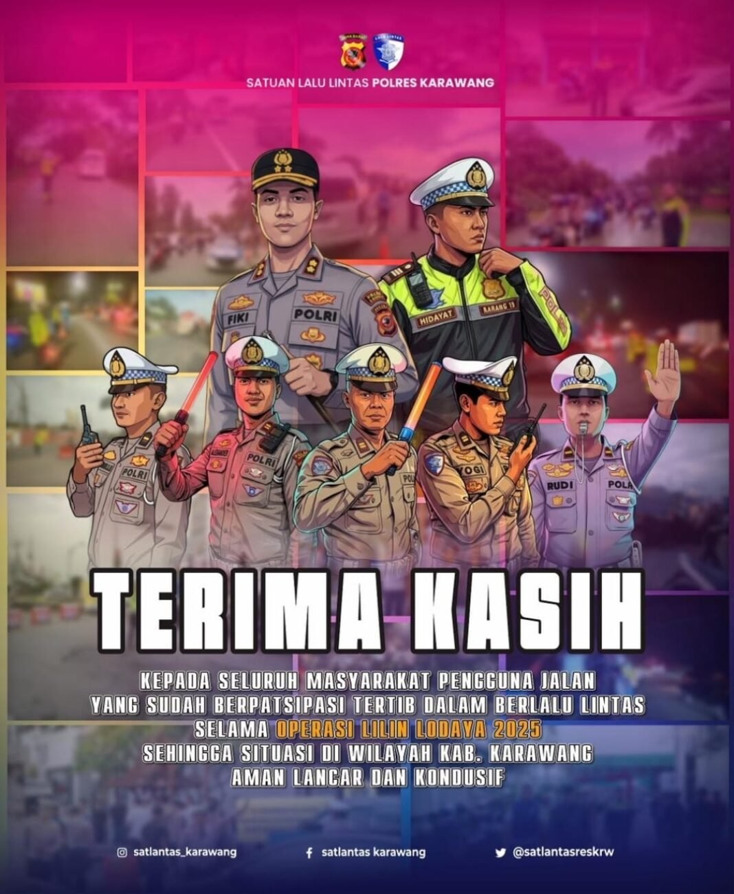 Tekan Angka Kecelakaan Saat Nataru, Polres Karawang Apresiasi Peran Masyarakat dan Stakeholder