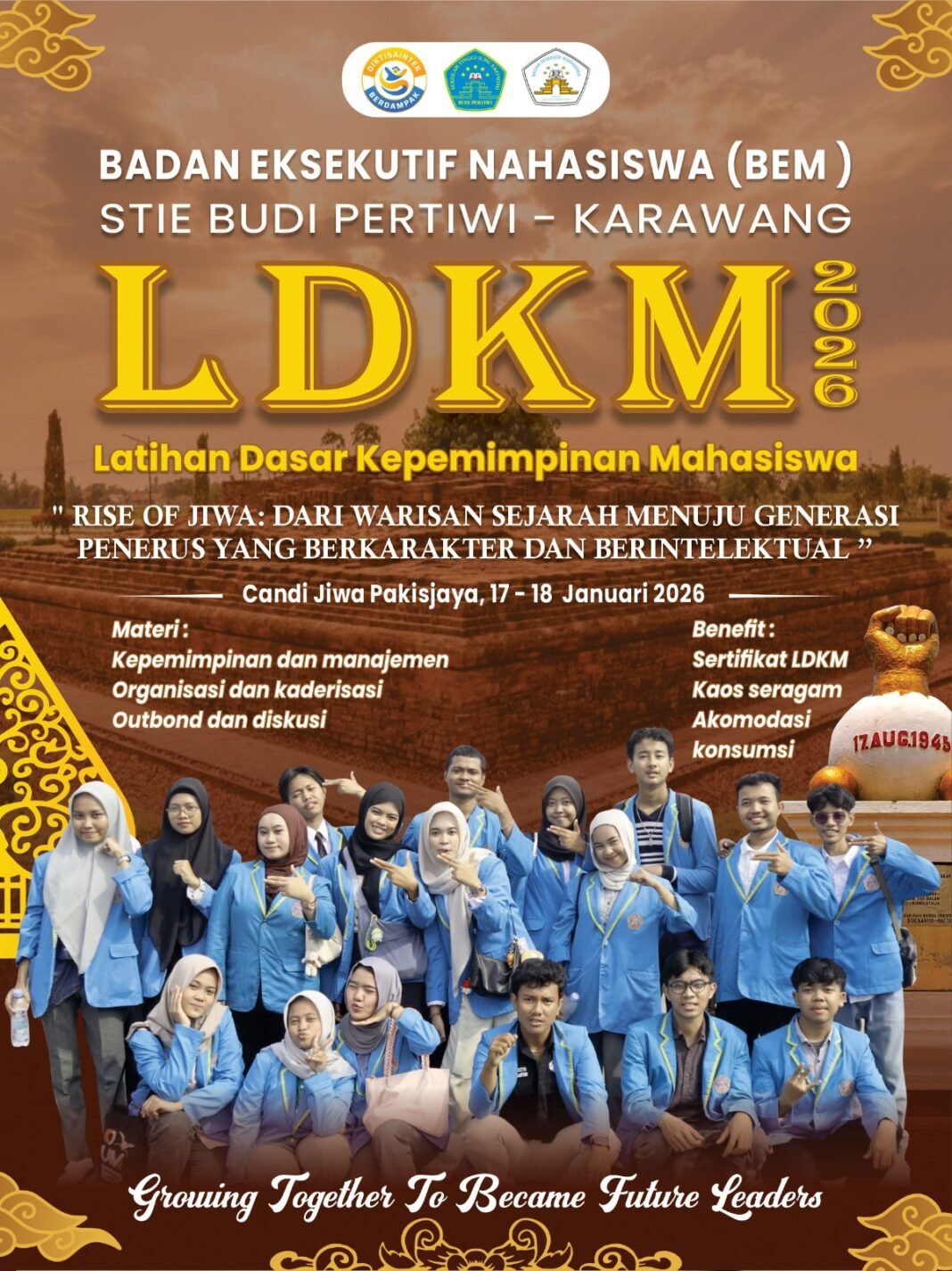 BEM STIE Budi Pertiwi Gelar LDKM 2026 di Candi Jiwa, Bangun Generasi Berkarakter dan Berintelektual