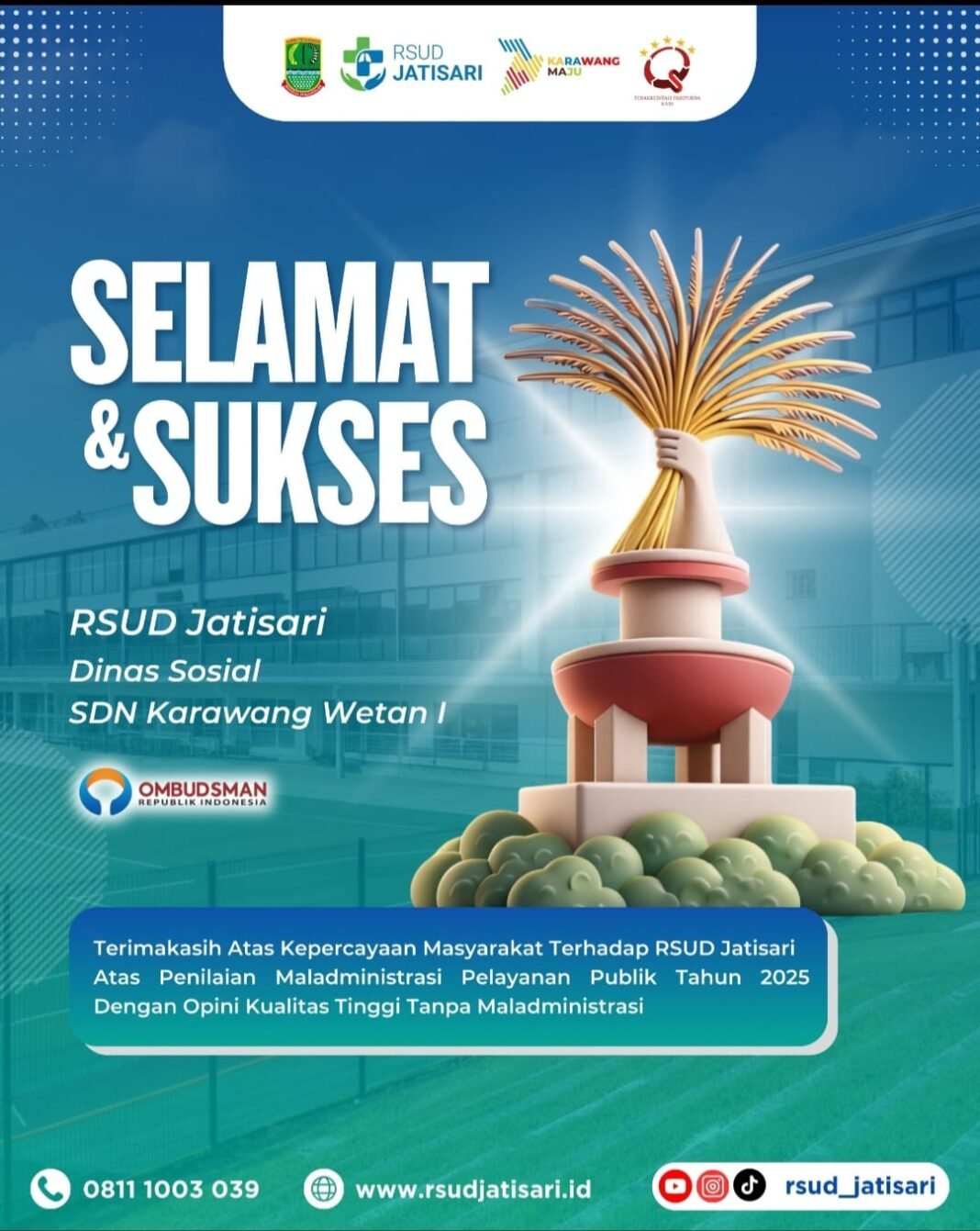 RSUD Jatisari Tunjukkan Komitmen Pelayanan Publik Transparan di Penilaian Ombudsman RI 2025