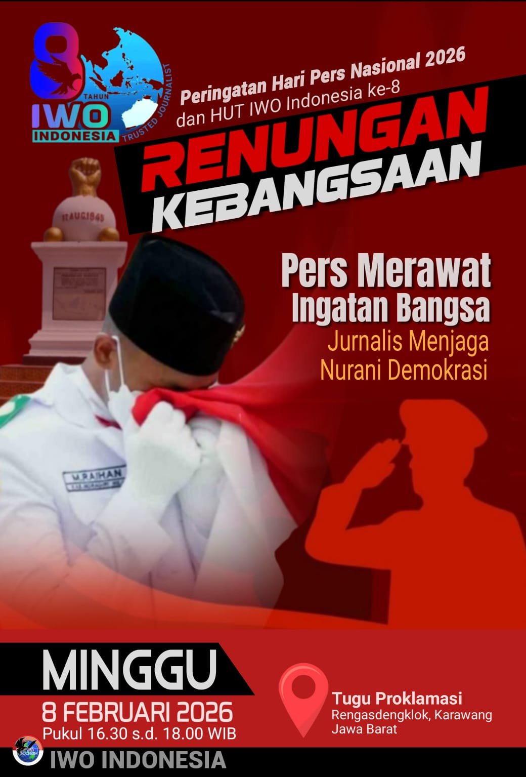 Rengasdengklok Jadi Saksi Ikrar IWO Indonesia Menjaga Marwah Pers