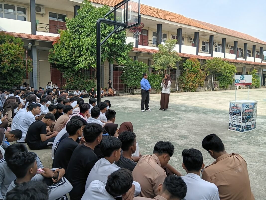 GOKAR Sosialisasi di Sekolah, Pelajar Diajak Gunakan Transportasi Digital Aman