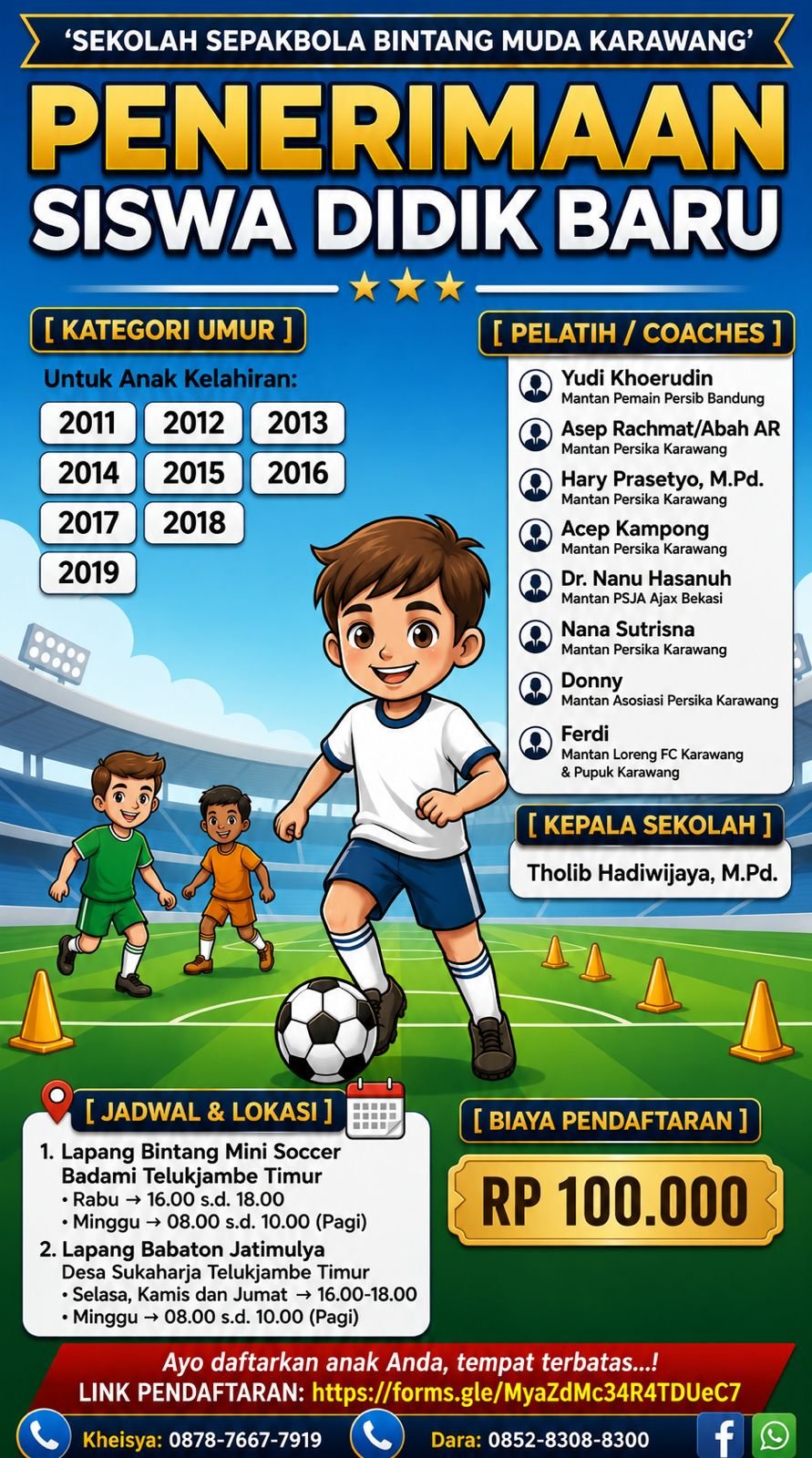 SSB Bintang Muda Karawang Buka Pendaftaran Siswa Baru, Biaya Hanya Rp100 Ribu dan Tersedia Beasiswa ‎