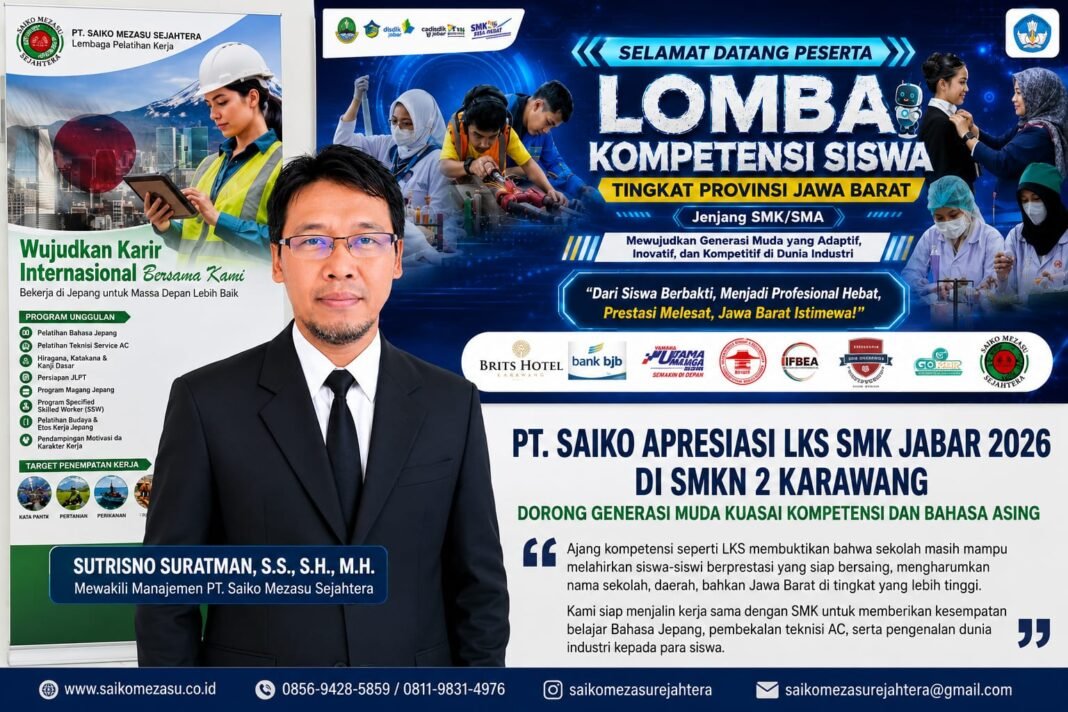 ‎PT. Saiko Mezasu Sejahtera: Generasi Muda Harus Kompeten, Berkarakter, dan Menguasai Bahasa Asing