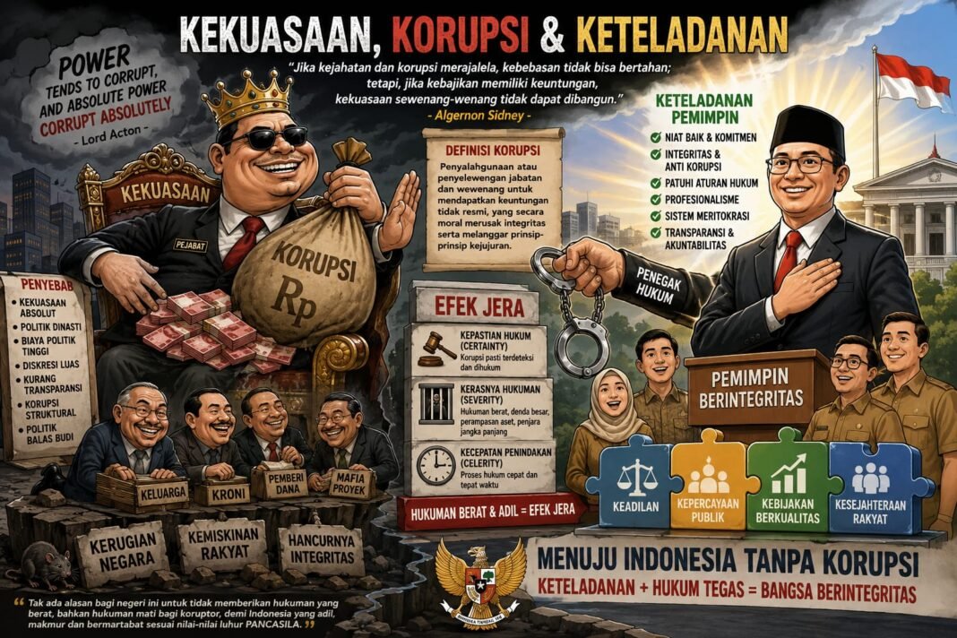 Hukuman Berat dan Keteladanan Pemimpin: Dua Pilar Menuju Indonesia Bebas Korupsi 