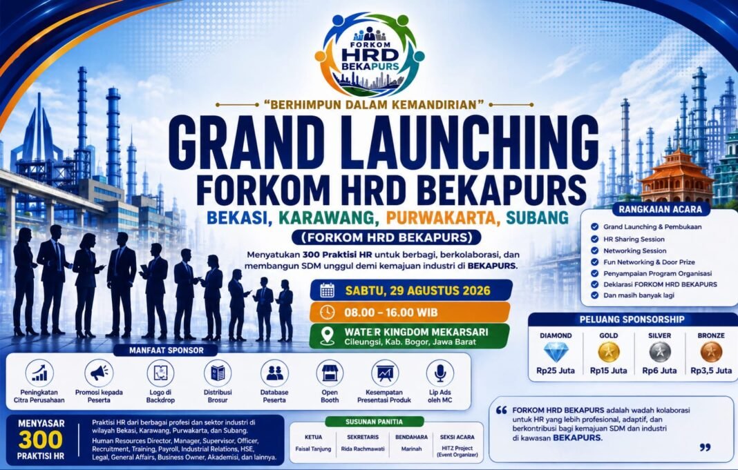 Dr. Yosminaldi Ajak Praktisi HR Bergabung di FORKOM HRD BEKAPURS Demi Kemajuan SDM Indonesia