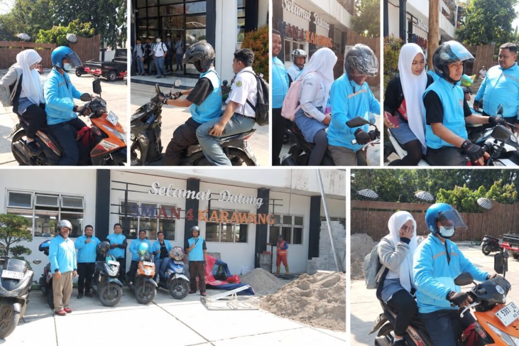 GOKAR Peduli Sekolah, Pelajar SMAN 4 Karawang Antusias Gunakan Layanan
