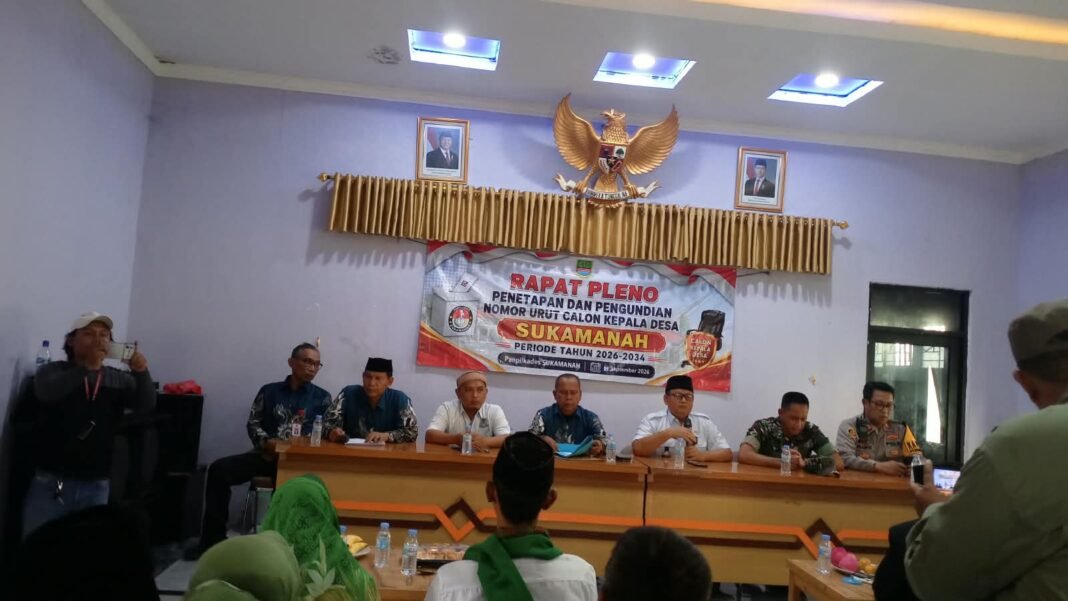 Dua Calkades Resmi Bertarung dalam Pilkades Sukamanah Berjalan Kondusif