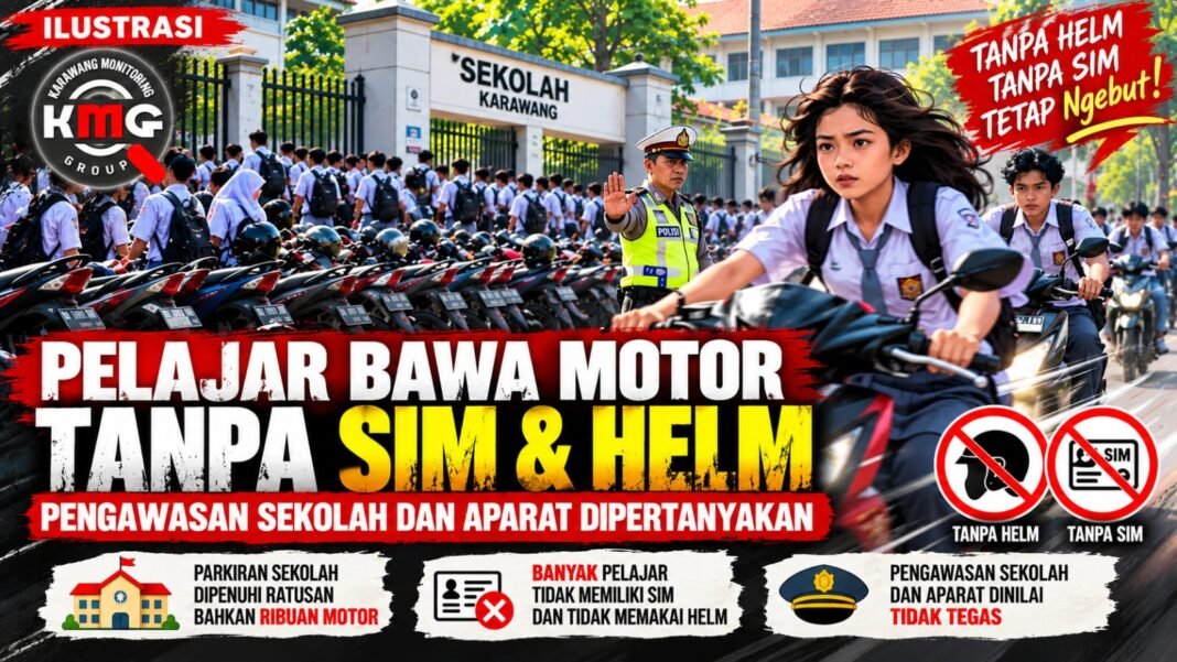 Pelajar Berkendara Tanpa Helm Jadi Sorotan, KMG Desak Evaluasi Sekolah dan Aparat