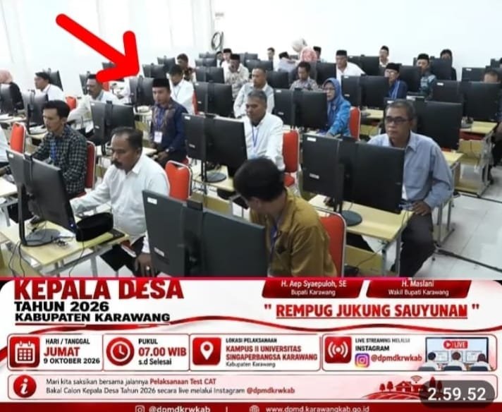 Ikuti Ujian CAT Pilkades Kertarahayu, Madun Raih Nilai 73 dan Berharap Hasil Terbaik