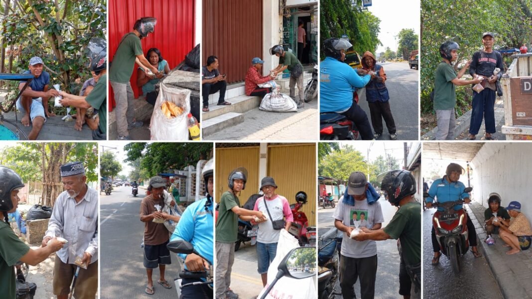 Dari Mie Ayam Bakar hingga Nasi Bakar, Driver GOKAR Bagikan Makanan Gratis di Jalanan Karawang